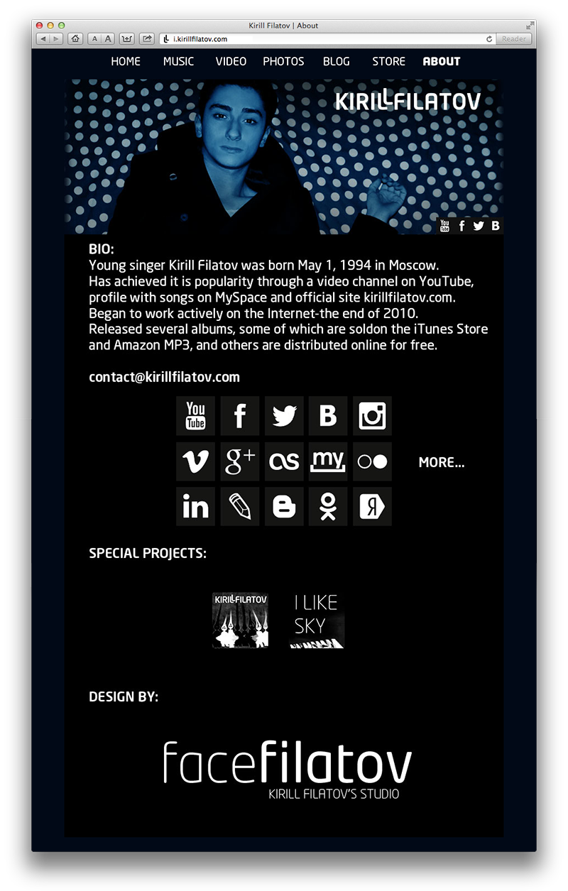 All pages unified by common style